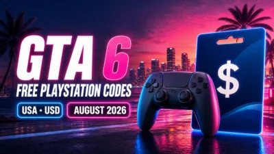 GTA 6 free PlayStation gift card codes USA USD August 2026